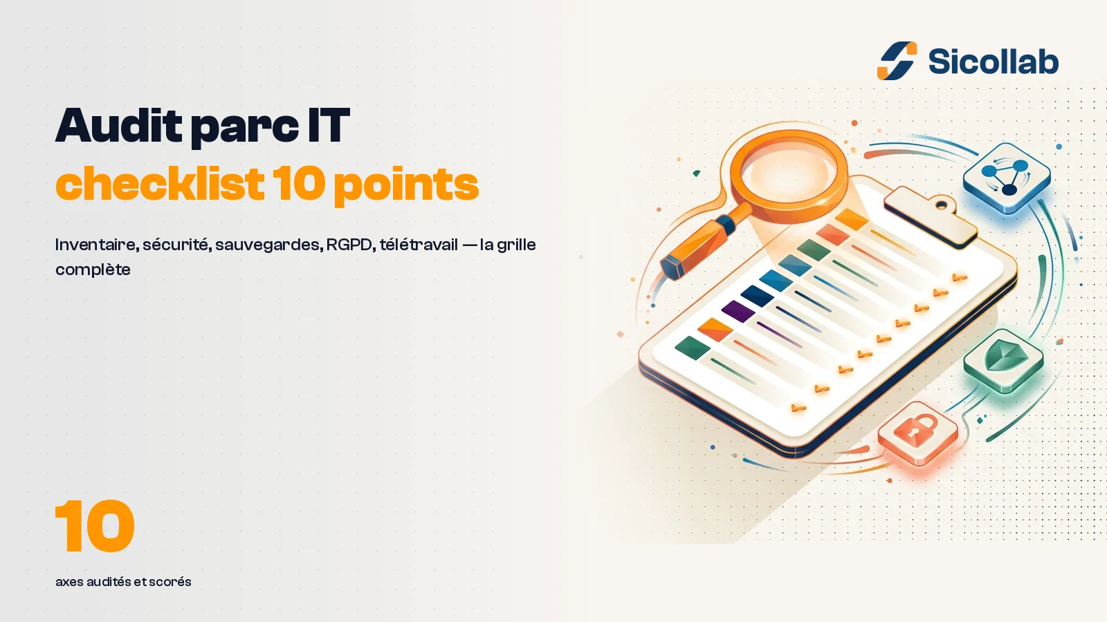 Audit parc informatique : checklist 10 points