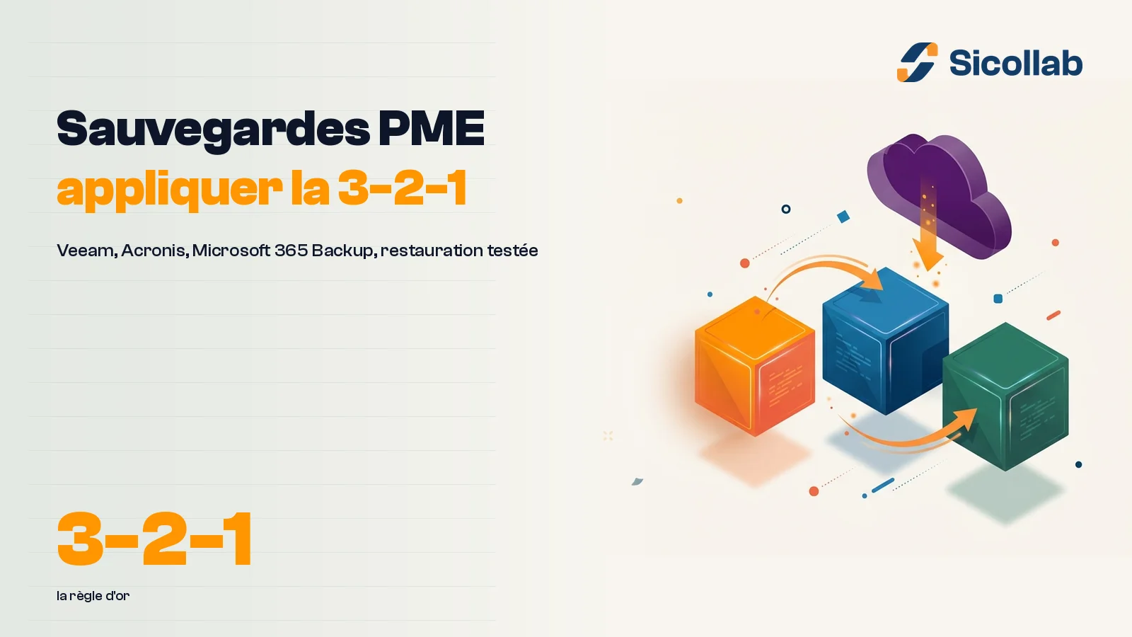 Sauvegardes PME : appliquer la regle 3-2-1